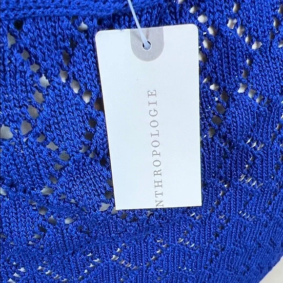 NWT Anthropologie Sunday in Brooklyn Halter Crochet Swim Cover Up Midi Dress L - Picture 9 of 13